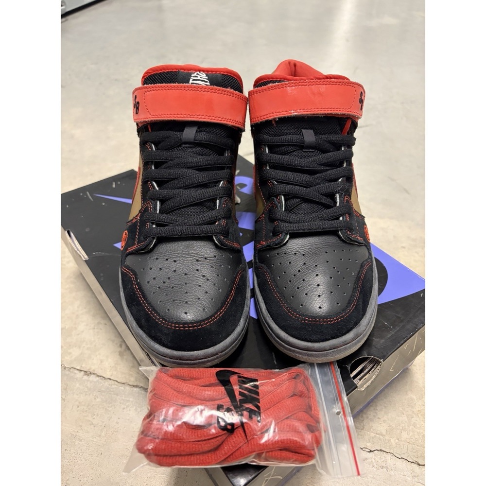 VNDS Size 9.5 Nike Dunk Pro SB Mid Money Cat 2007 BLACK BOX MID - Picture 3 of 11